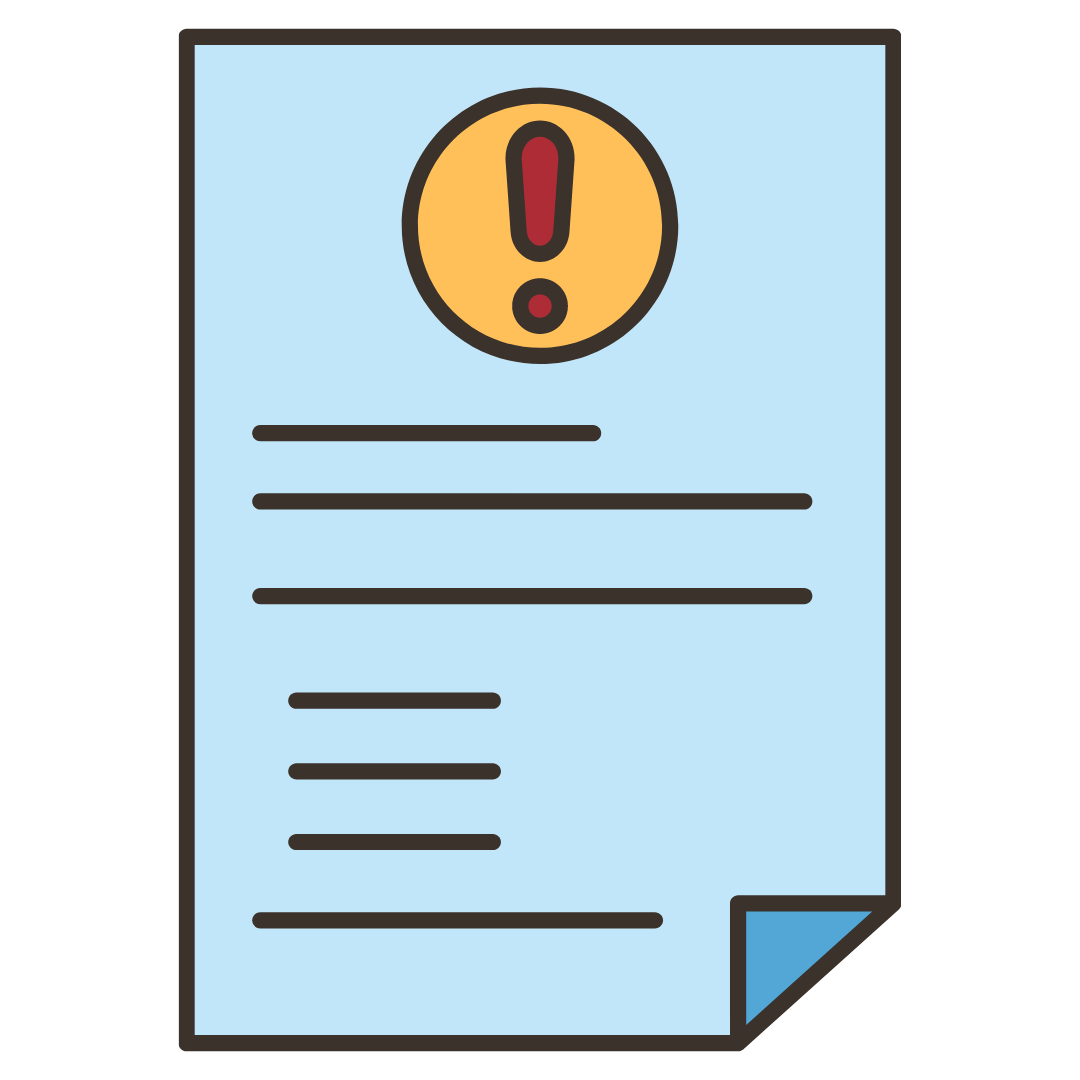 insurance claims rejection icon